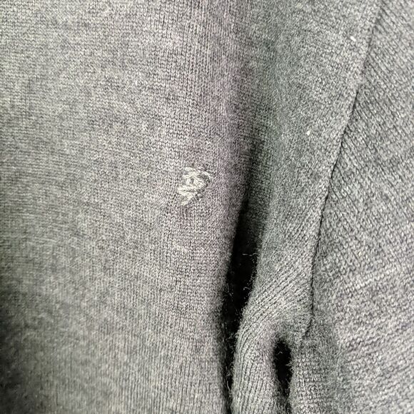 Icebreaker Merino Wool Quarter Zip Pullover Sweater Men XL Gray Black Thumbhole - Picture 7 of 9